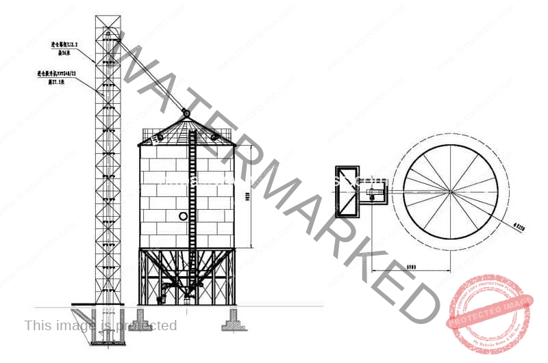 320TON-Paddy-Rice-Storage-Steel-Silo-Drawing