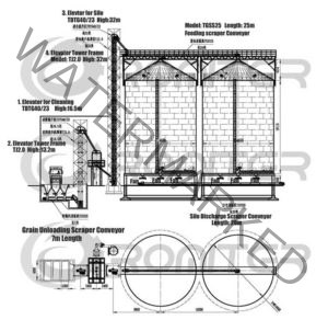 4000TON Paddy Rice Storage Steel Silo