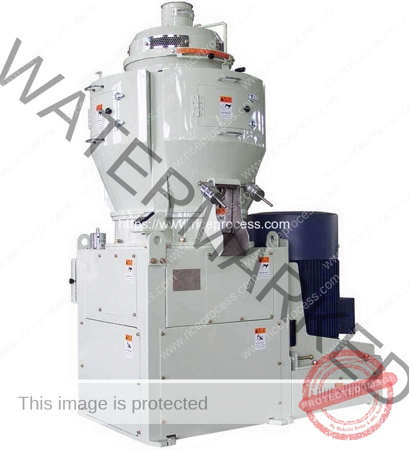 Vertical Emery Roller Rice Whitener Machine